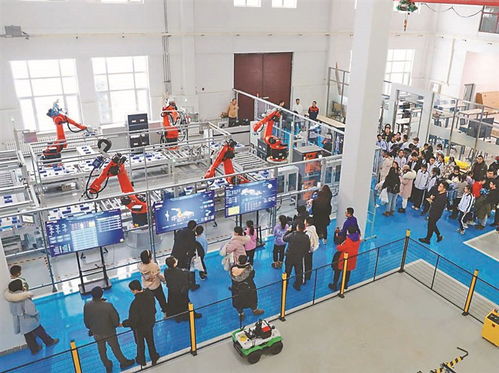 研学团队走进哈工程智慧工厂